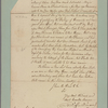 Letter to General [Philip] Schuyler