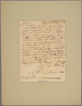 Letter to Col. [Timothy] Bedel at Onion or elsewhere on Lake Champlain