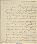 Letter to Col. Nisbet Balfour [Charleston?]