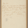 Letter to Mr. Jackson, U. S. Consul General [Paris]