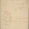 Letter to Maj. Gen. [Benjamin] Lincoln, Charles-town