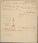 Letter to Maj. Gen. [Benjamin] Lincoln, Charles-town