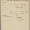 Letter to [Fulwar Skipwith, Consul General of the United States, Paris.]