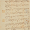 Letter to Gov. Samuel Johnson, Edenton, N. C.