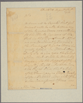 Letter to Gov. [James] Hamilton [Philadelphia]