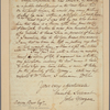 Letter to Aaron Burr [Albany, N. Y.]