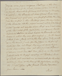Letter to [Col. Nisbet Balfour, Charleston.]