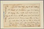 Letter to the Commissary at Elizabethtown [N. J.]