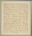 Letter to [Horatio Gates?]
