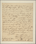 Letter to Lord -- --
