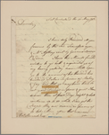 Letter to Thomas Han cock [Boston]