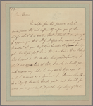 Letter to [Robert Hunter Morris, Governor of Pennsylvania, at Philadelphia.]