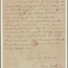 Letter to John Randall, Commissary, Wilmington