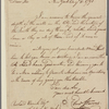 Letter to Richard Varick, Mayor of New York