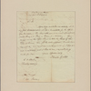 Letter to [Horatio Gates, New York.]