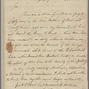 Letter to Gen. [Benjamin] Lincoln, Purisburgh [S. C.]