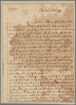 Letter to Isaac Governeur, Curracoa