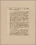 Letter to the Rev. Stephen Williams, Springfield