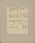 Letter to [Horatio Gates]