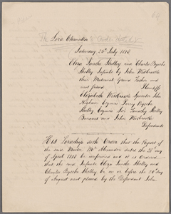 Harry Buxton Forman manuscript material