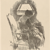 Mrs. Hassam, knitting (large).