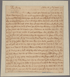 Letter to [John Custis, Williamsburgh, Va.]