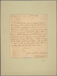 Letter from Richard Coote, 1st Earl of Bellomont