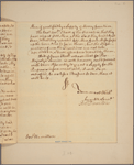 [Letter to Gov. --James] Hamilton [Philadelphia]
