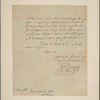Letter to [Horatio] Gates