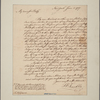 Letter to Miss Eliza Graeme, Philadelphia