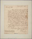 Letter to Miss Eliza Graeme, Philadelphia