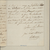 Letter to Col. [Nisbet] Balfour, Charlestown