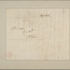 Letter to Col. [Nisbet] Balfour, Charlestown