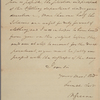 Letter to Sanford Dart, D. C. General to the South. Dept.