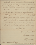 Letter to Sanford Dart, D. C. General to the South. Dept.