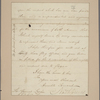 Letter to Gen. [Alexander] Leslie [Charleston]