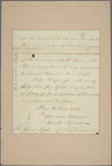 Letter to Gen. [Alexander] Leslie [Charleston]