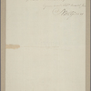 Letter to Gen. [Alexander] Leslie [Charleston]