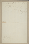 Letter to Gen. [Alexander] Leslie [Charleston]