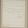 Letter to Gen. [Alexander] Leslie [Charleston]