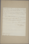 Letter to Gen. [Alexander] Leslie [Charleston]