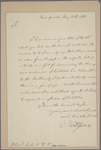 Letter to Gen. [Alexander] Leslie [Charleston]