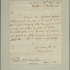 Letter to Maj. Gen. [Benjamin] Lincoln