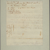 Letter to Maj. Gen. [Benjamin] Lincoln
