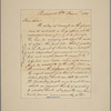 Letter to [Horatio Gates, Traveller's Rest, Berkeley County, Va.]