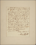 Letter to [Horatio Gates, Traveller's Rest, Berkeley County, Va.]