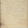Letter to T[homas] S[im] Lee, Governor of Maryland