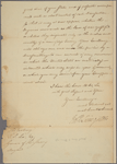 Letter to T[homas] S[im] Lee, Governor of Maryland