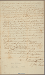 Letter to Gov. Samuel Johnson, Edenton, N. C.