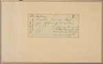 Letter to Gov. Samuel Johnson, Edenton, N. C.